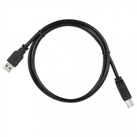 Кабель USB(Am)-USB(Bm), 1 м, черный, ...