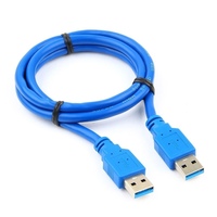 Кабель USB(Am)-USB(Am), 1 м, синий, C...