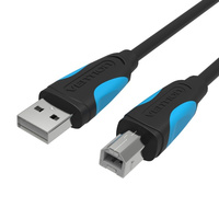 Кабель USB(Am)-USB(Bm), 8 м, черный, ...