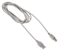 Кабель USB(Am)-USB(Bm), 3 м, серый, B...