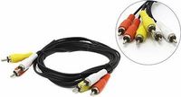 Кабель 3xRCA(M)-3xRCA(M), 1.5 м Telecom