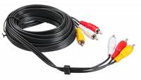 Кабель 3xRCA(M)-3xRCA(M), 5 м, черный...