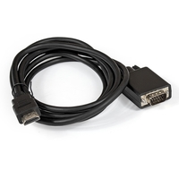 Кабель HDMI(19M)-VGA(15M), 1.8 м, чер...