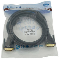 Кабель DVI-D(25M)-DVI-D(25M), феррито...