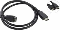Кабель HDMI(19M)-HDMI(19M), 1 м, черн...