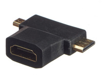 Переходник (адаптер) HDMI(19F)-2xMicr...