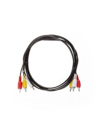 Кабель 3xRCA(M)-3xRCA(M), 1.5 м, черн...