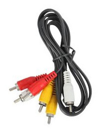 Кабель 3xRCA(M)-3xRCA(M), 1 м, черный...