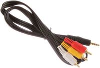 Кабель 3xRCA(M)-Jack 3.5mm(M), 1м, че...