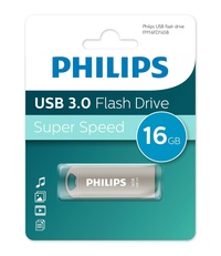 Флешка 16Gb USB 3.0 PHILIPS Iron, сер...