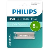 Флешка 8Gb USB 2.0 PHILIPS Iron, серы...