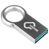Флешка 128Gb USB 3.0 QUMO RING, сереб...