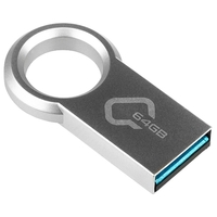 Флешка 64Gb USB 3.0 QUMO RING, серебр...