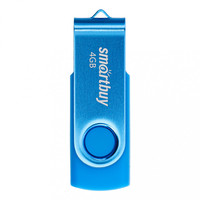Флешка 4Gb USB 2.0 SmartBuy Twist, си...