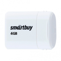 Флешка 4Gb USB 2.0 SmartBuy Lara, бел...