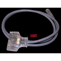 Патч-корд UTP кат.6, 1 м, 110-RJ45, с...