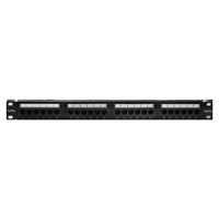 Патч-панель 19" 1U, порты: 24 x RJ-45...