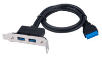 Планка портов Cablexpert CC-USB3-RECE...